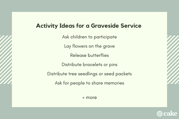 Activity ideas for a graveside service 